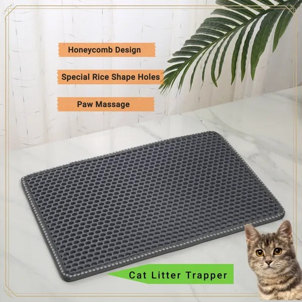 Paws & Palz Cat Litter Mat, Kitty Litter Trapping Mat