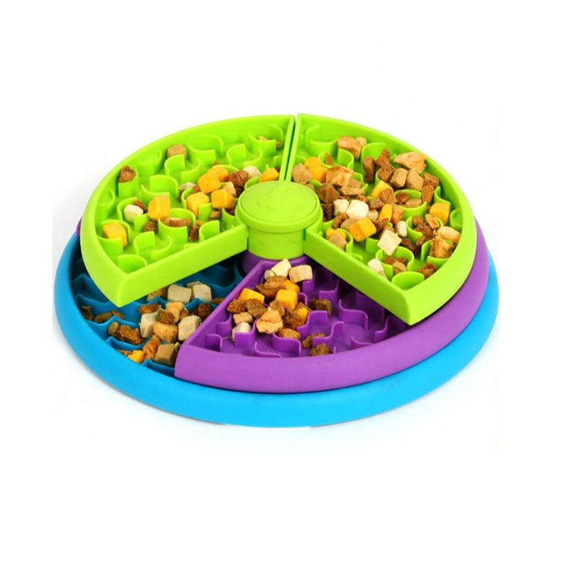 Paws & Palz Pet Slow Food Bowl Anti Choking Cat Bowl,3in1 Interactive Dog Feeder Puzzle, Lick Mat & Slow Feeder Bowl Mental Stimulation Toy For Small, Medium & Large Dogs and Cats